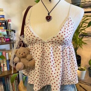 Aeropostale Strawberry Babydoll‎ Tank Top Size Small Preppy